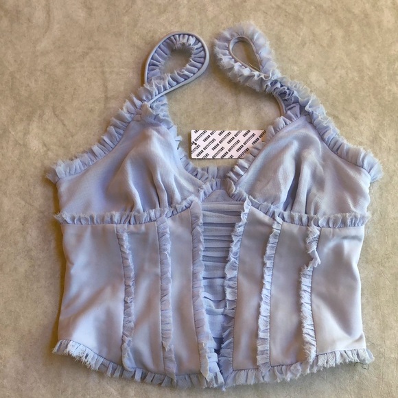 Urban Outfitters Medium Kimchi Blue Lace Ruffle Corset Cami Tank Size S - Picture 5 of 14